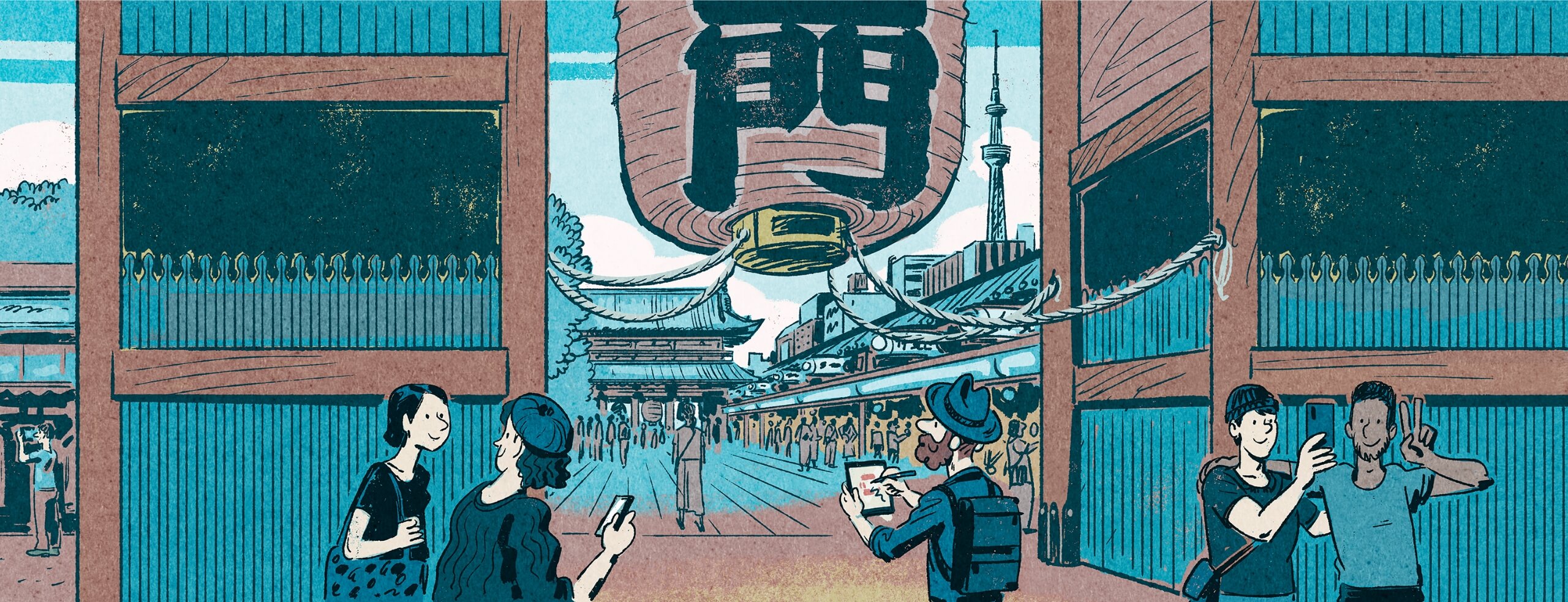 Tokyo Illustrip in Asakusa | Culture | Tokyo Tokyo Official Website