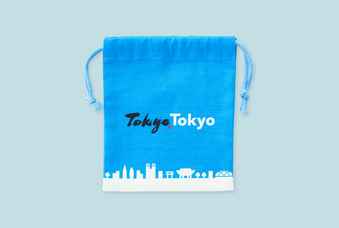 巾着(白) / 巾着(ブルー) イメージ 3