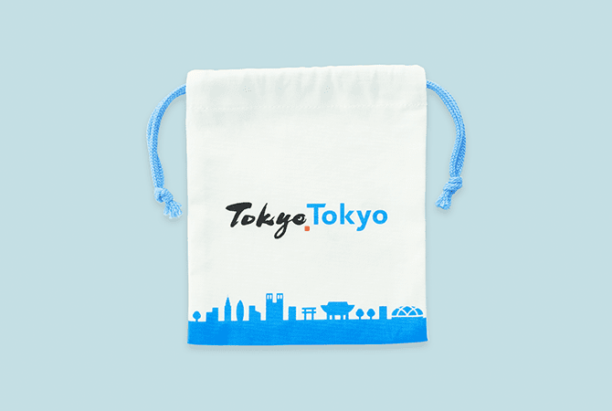 巾着(白) / 巾着(ブルー) イメージ 4