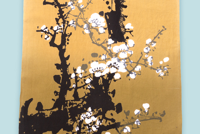 アートフレームと絵てぬぐい（「歌舞伎衣裳・三千歳(梅)」、「歌舞伎」、「日本の夏」、「鯉の滝のぼり」、「鯛を抱く恵比寿さま」、「舞妓さん」、「亀戸梅屋舗」、「琳派・富士」、「隅田川水神の森」、「白梅図」） イメージ 13