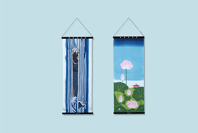 ART FRAME & ART TENUGUI(“Kabuki Costume-MICHITOSE (plum)”,“KABUKI”,“Summer in Japan”,“Carp Ascending a Waterfall”, “Ebisu holding a sea bream”, “Maiko”, “Ukiyoe- Plum Estate, Kameido”, “Mount Fuji in Rinpa Tradition”, “Ukiyoe- Suijin Shrine and Massaki on the Sumida River”, “White Plum Blossoms”) イメージ 6