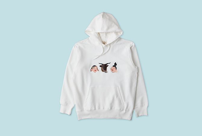 HIKIFUDA Art hooded sweatshirt イメージ 3