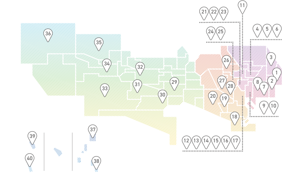 TOKYO SCENERY GUIDE map