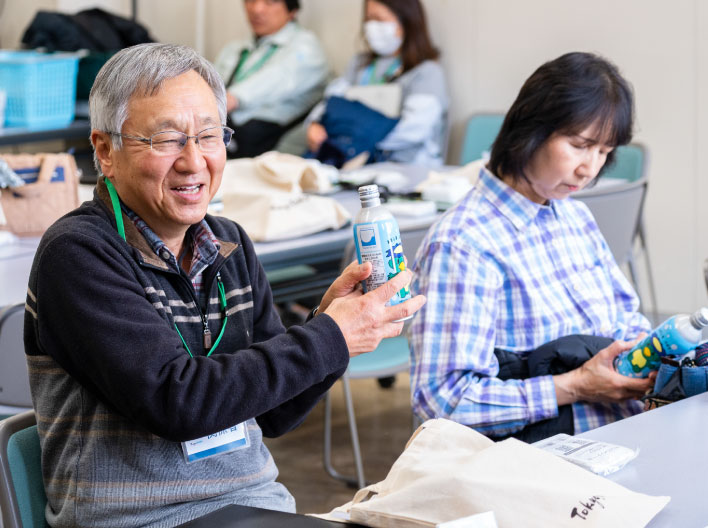 水について説明中
